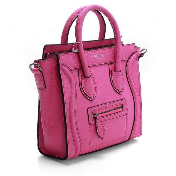 Celine Luggage Nano 20cm Tote Bag - 3309 Rosy