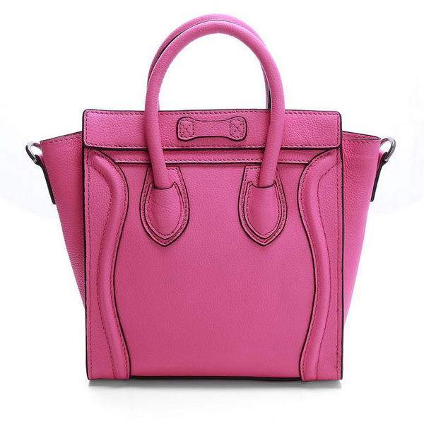 Celine Luggage Nano 20cm Tote Bag - 3309 Rosy