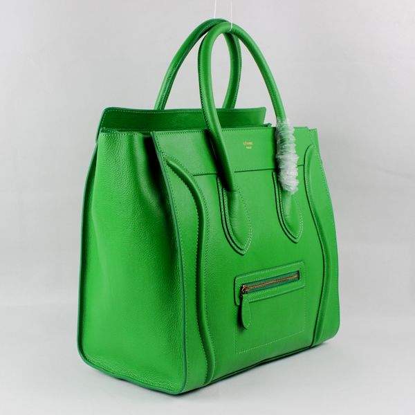 Celine Luggage Mini Tote Bag - 88017 Green