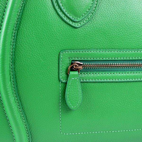 Celine Luggage Mini Tote Bag - 88017 Green