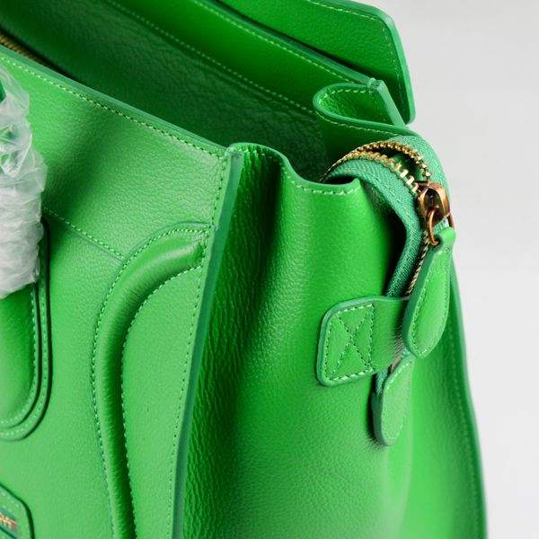 Celine Luggage Mini Tote Bag - 88017 Green