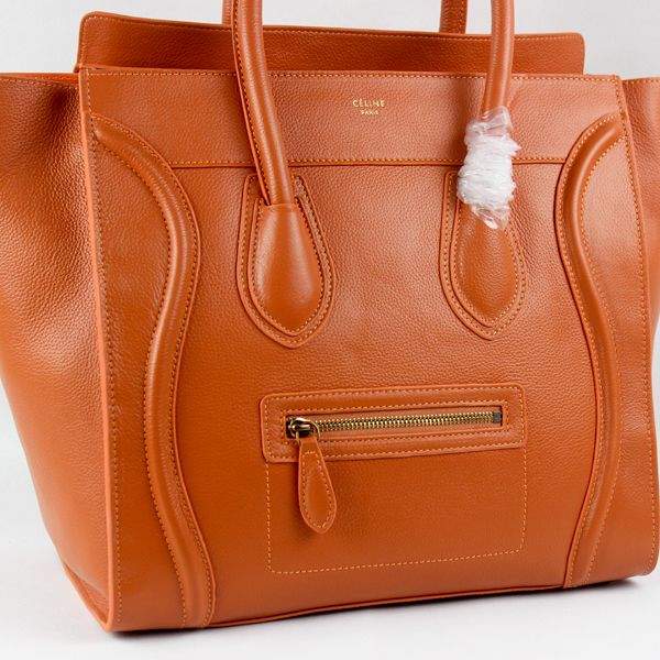 Celine Luggage Mini Tote Bag - 88017 Orange