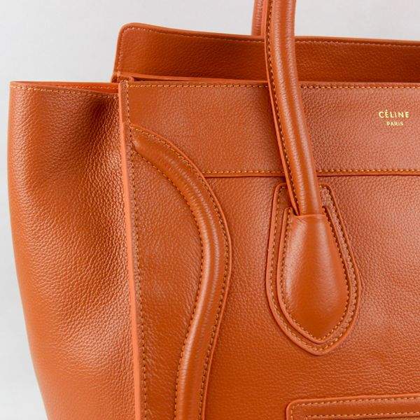 Celine Luggage Mini Tote Bag - 88017 Orange