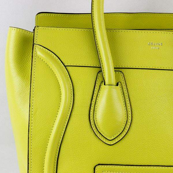 Celine Luggage Mini Tote Bag - 88017 Yellow