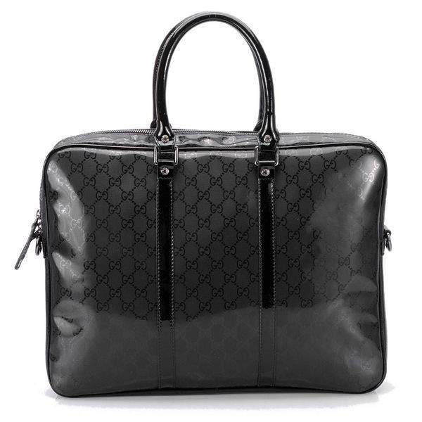 1:1 Gucci 201480 Men's Briefcase Bag-Black GG Crystal [201480bkl ...