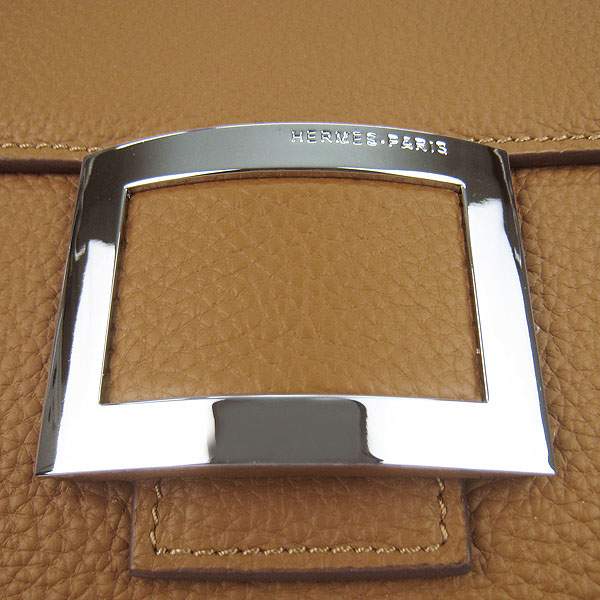 Hermes Togo Leather Messenger Bag - 8082 Coffee