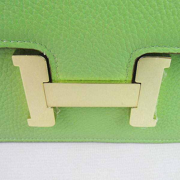 Hermes Constance Togo Leather Handbag - H020 Green with Gold Hardware