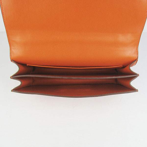 Hermes Constance Togo Leather Handbag - H020 Orange with Gold Hardware - Click Image to Close