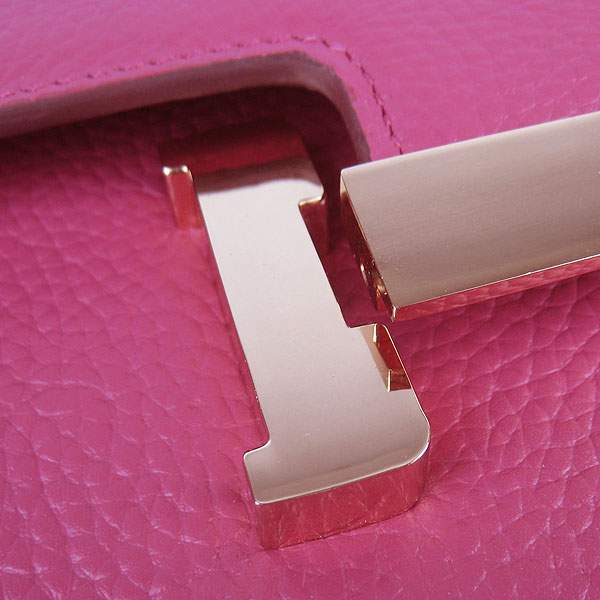 Hermes Constance Togo Leather Handbag - H020 Peach Red with Gold Hardware