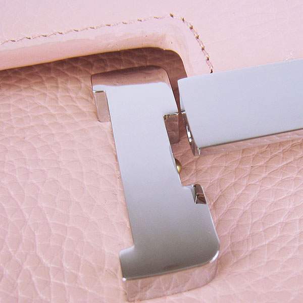 Hermes Constance Togo Leather Handbag - H020 Pink with Silver Hardware