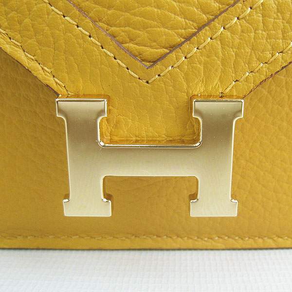 Hermes Lydie 2way Shoulder Bag - H021 Yellow With Gold Hardware