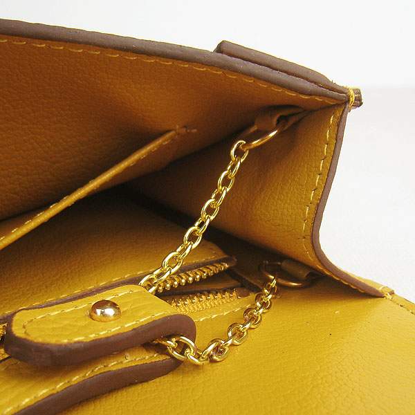 Hermes Lydie 2way Shoulder Bag - H021 Yellow With Gold Hardware