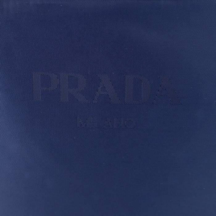 Prada Vela Fabric Flat Messenger Bag 0195 Blue