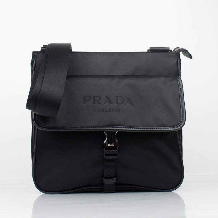 Prada Vela Fabric Messenger Bag BT0269 Black