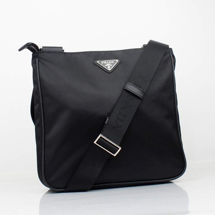 Prada Vela Fabric Messenger Bag BT0269 Black