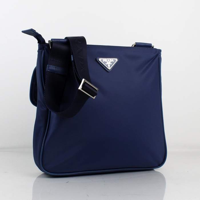 Prada Vela Fabric Messenger Bag BT0269 Blue