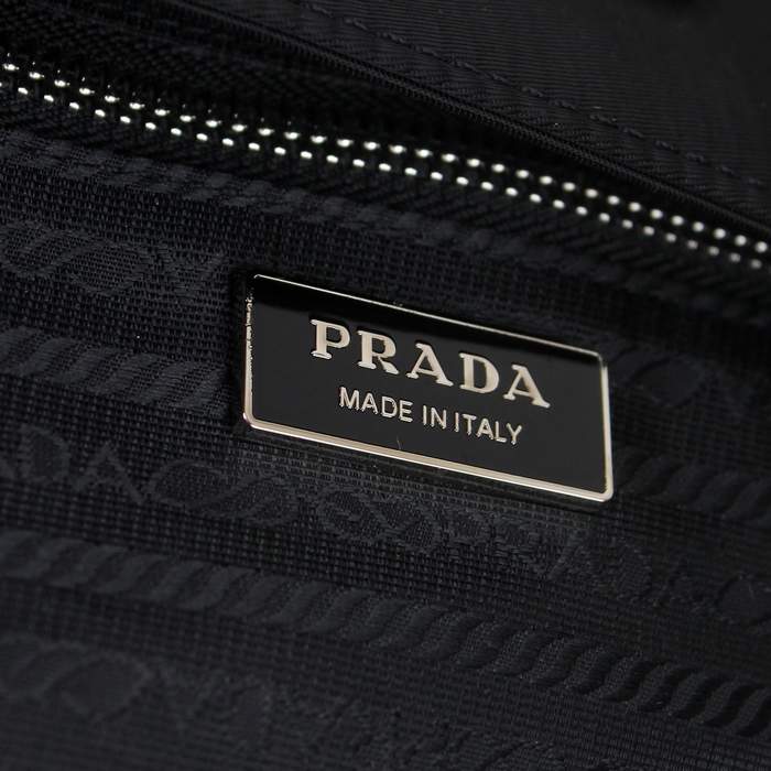 Prada Vela Fabric Handbag 0661 Black