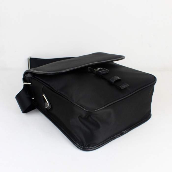 Prada Vela Fabric Messenger Bag VA0770 Black