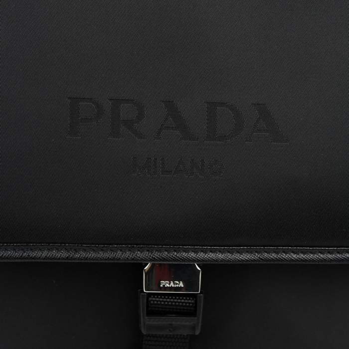 Prada Vela Fabric Messenger Bag VA0770 Black