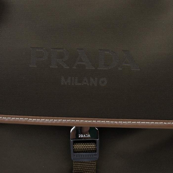 Prada Vela Fabric Messenger Bag VA0770 Coffee