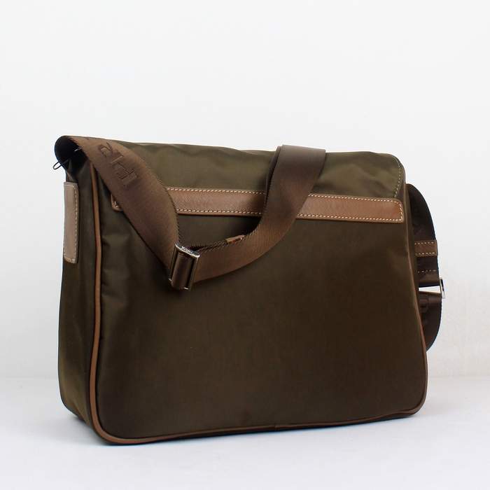 Prada Vela Flap Bag BT6671 Brown