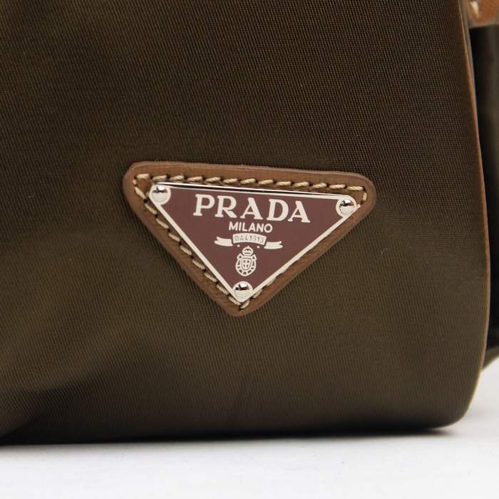 Prada Vela Flap Bag BT6671 Brown