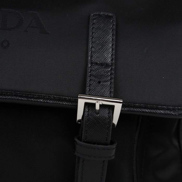 Prada Vela Flap Bag BT9810 Black