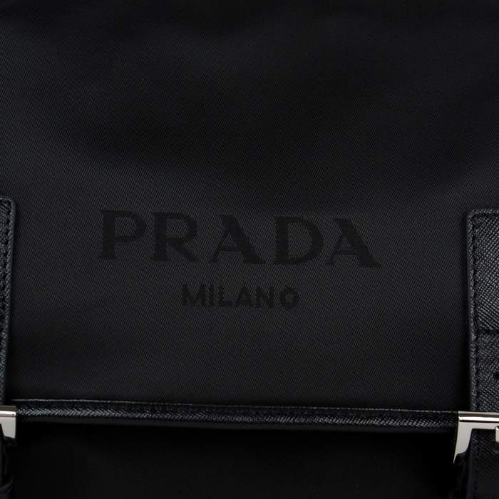 Prada Vela Flap Bag BT9810 Black