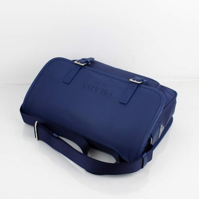 Prada Vela Flap Bag BT9810 Blue