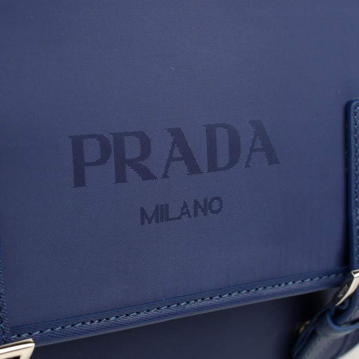 Prada Vela Flap Bag BT9810 Blue