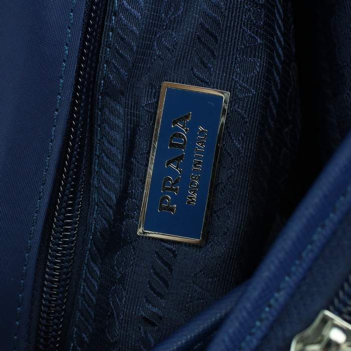 Prada Vela Flap Bag BT9810 Blue