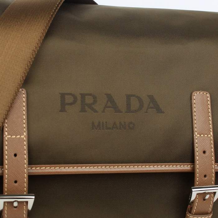 Prada Vela Flap Bag BT9810 Coffee