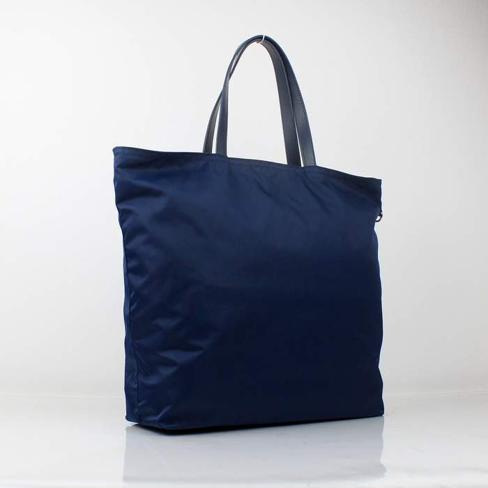 Prada Tote Bags Nylon 6038K Blue