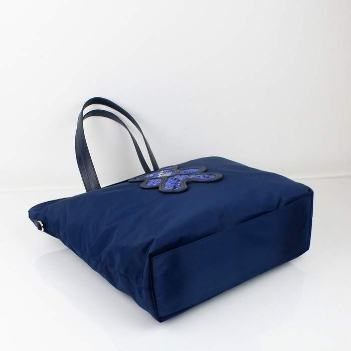 Prada Tote Bags Nylon 6038K Blue