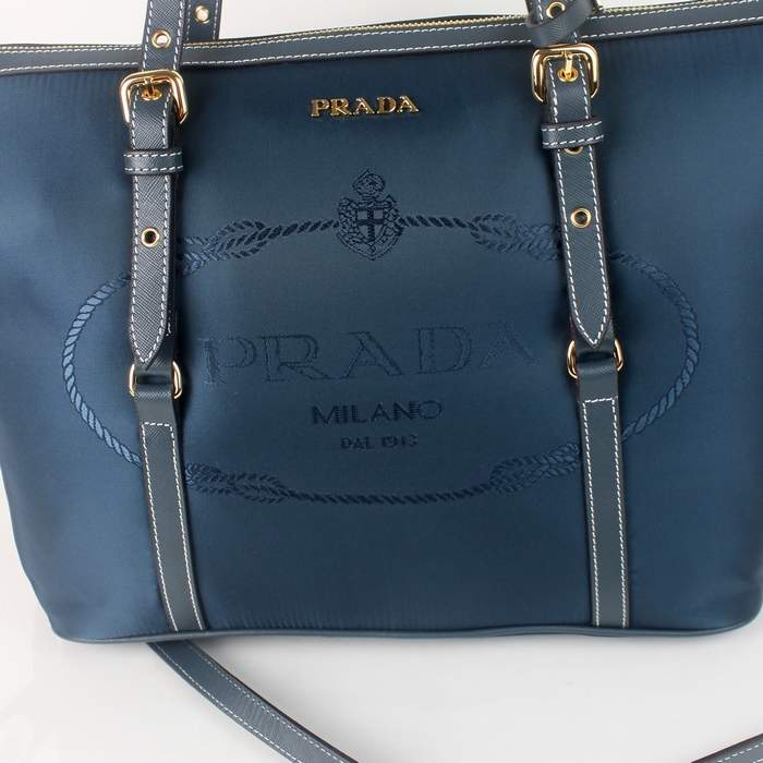 Prada Tote Bag 8503 Sling Blue