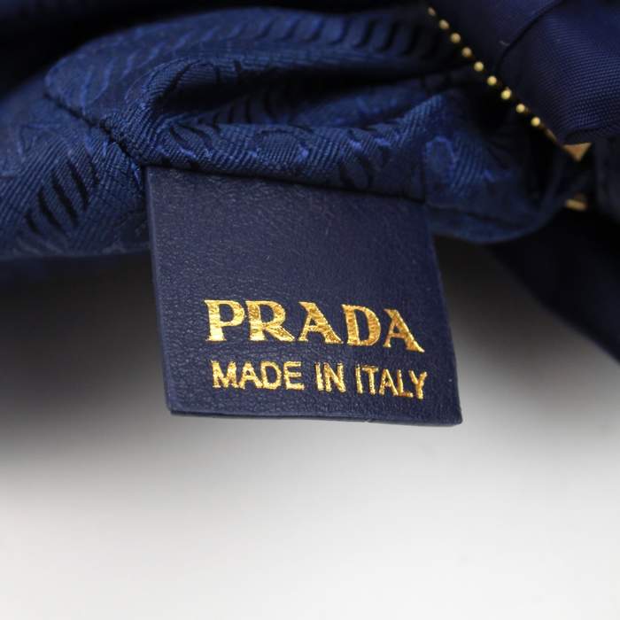 Prada Gaufre Fabric Top Handle Bag BN1336 Blue