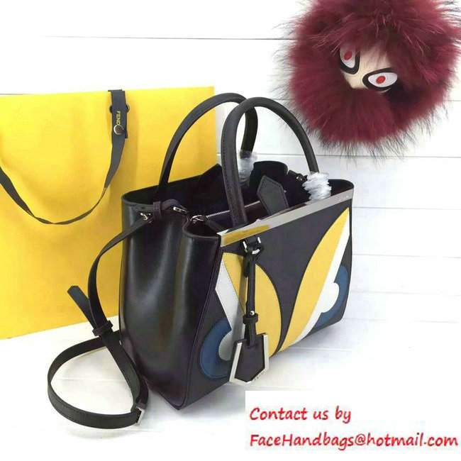 Fendi Petite 2Jours Bug Mini Tote Bag Black