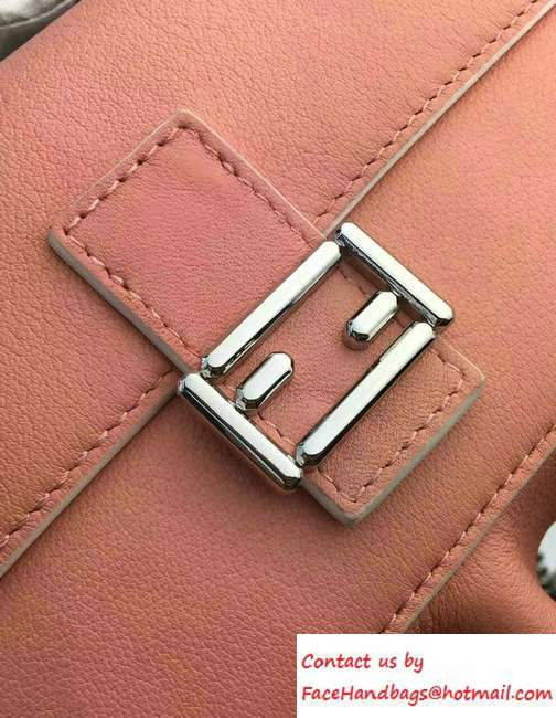 Fendi Wavy Double Micro Baguette Bag Pink/Black 2016