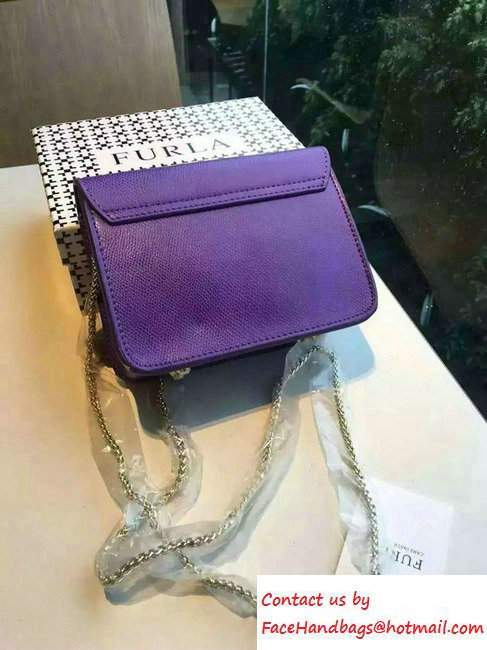 Furla Metropolis Mini Crossbody Bag Purple 2016