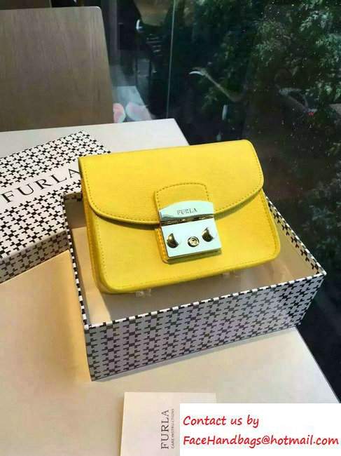 Furla Metropolis Mini Crossbody Bag Yellow 2016