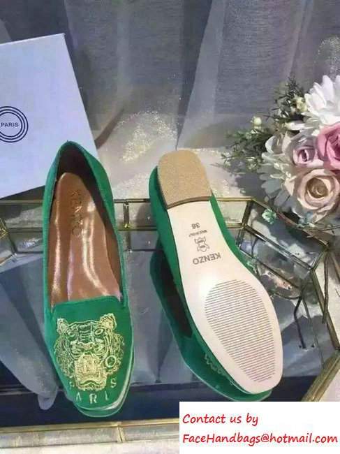 KENZO Tiger Espadrille Green 2016