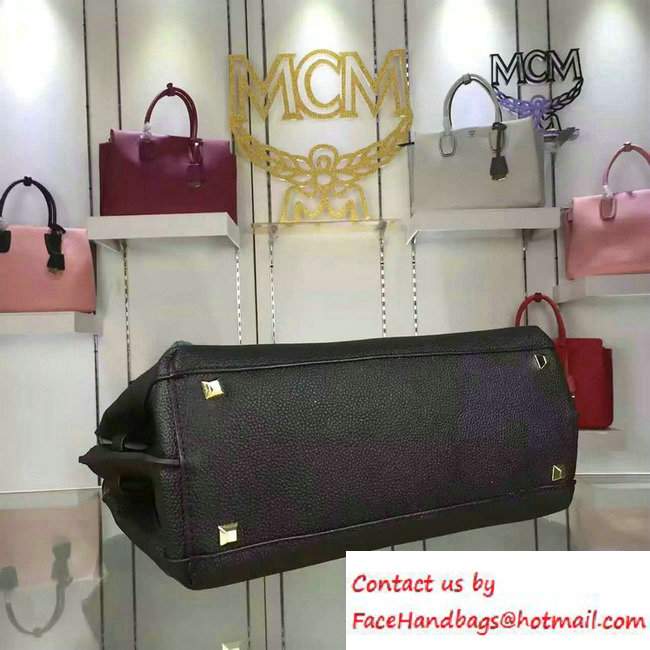 MCM Milla Tote Large Bag Black 2016