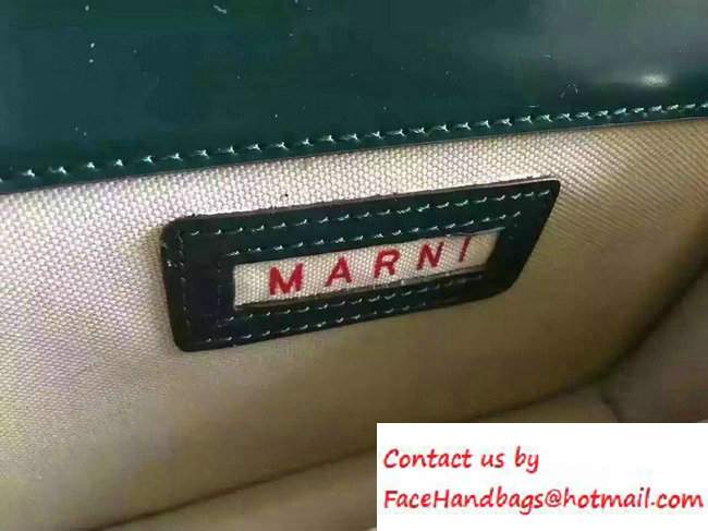 Marni Box Leather Trunk Bag Green 2016