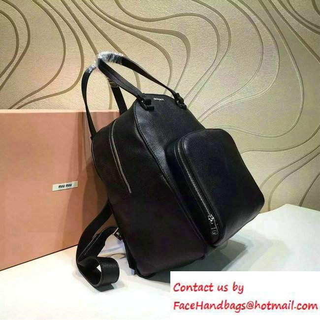 Miu Miu Backpack Bag 5BZ002 Black 2016