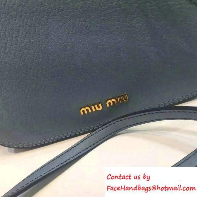 Miu Miu Madras Shoulder Small Bag 5BD033 Baby Blue 2016