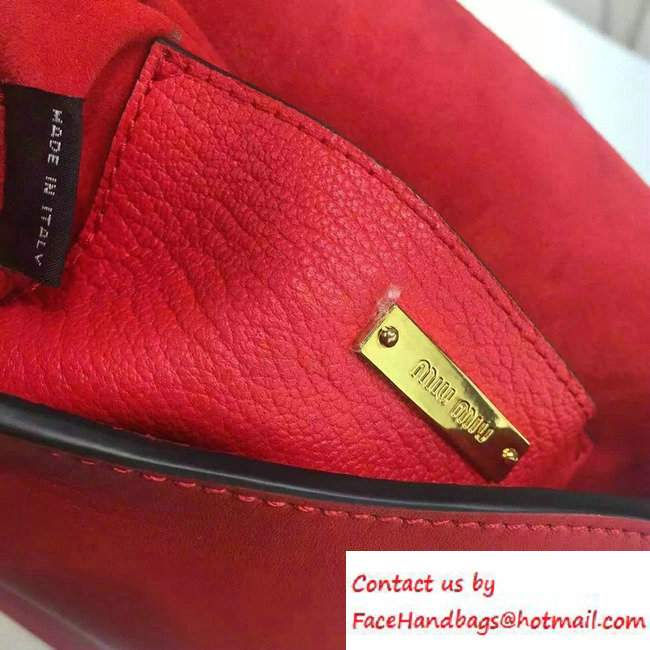 Miu Miu Madras Shoulder Small Bag 5BD033 Red 2016