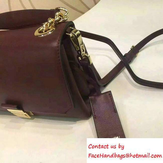 Miu Miu Top Handle Shoulder Bag 5BD017 Burgundy 2016