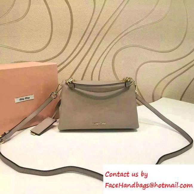 Miu Miu Top Handle Shoulder Bag 5BD017 Camel 2016