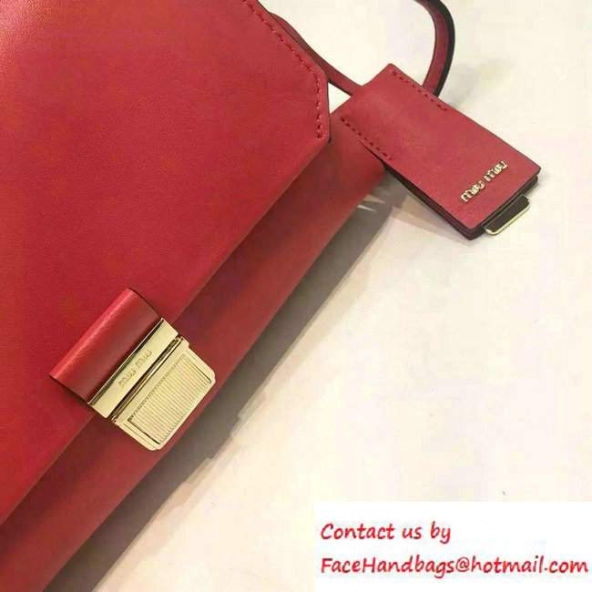 Miu Miu Top Handle Shoulder Bag 5BD017 Red 2016