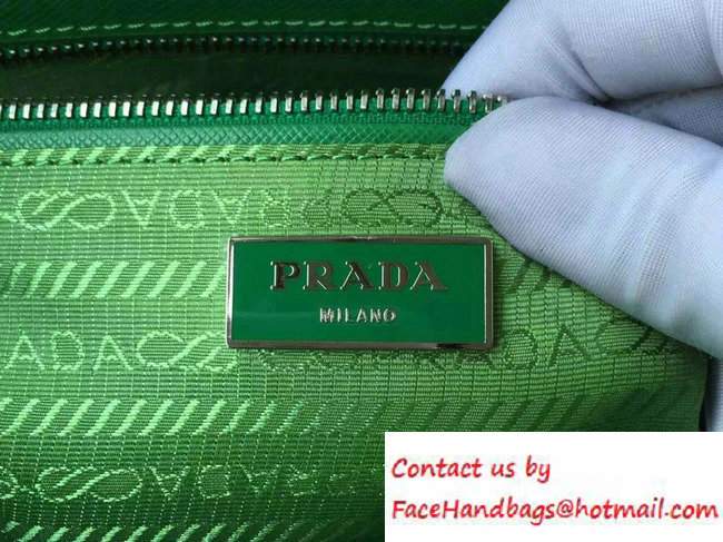 Prada Galleria Saffiano Leather Tote Bag 1BA863 Green 2016